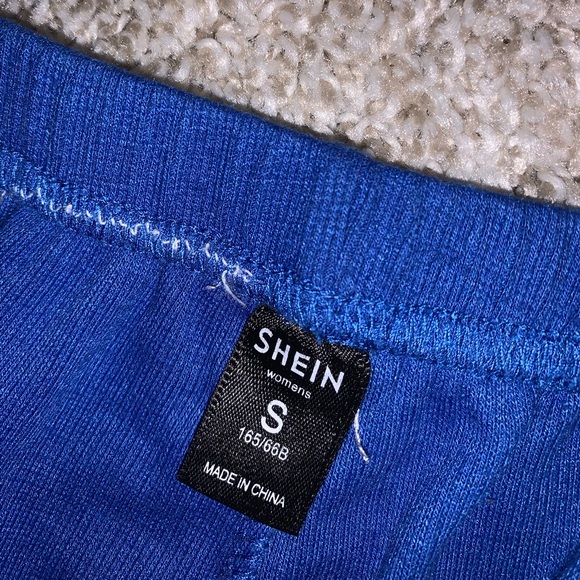 Shein Blue & White Athletic shorts size S - Picture 6 of 8